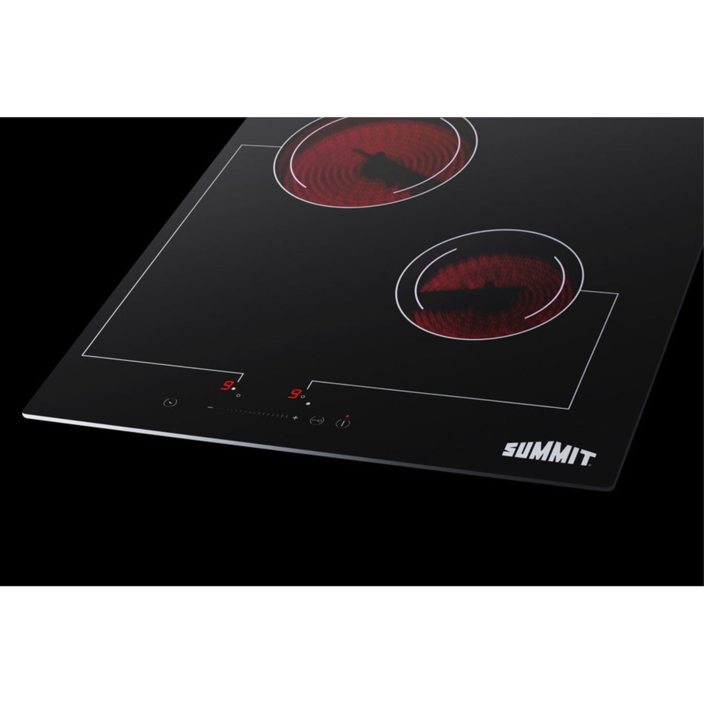 18in Wide 220V 2-Burner Radiant Cooktop
