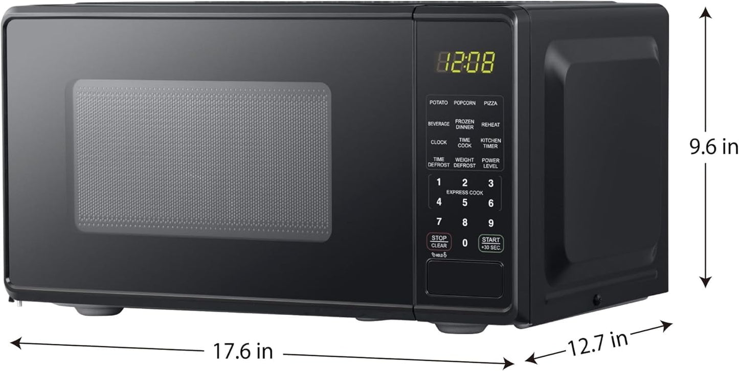 0.7 cu. ft. Countertop Microwave Oven, 700 Watts, New (Color : Black)