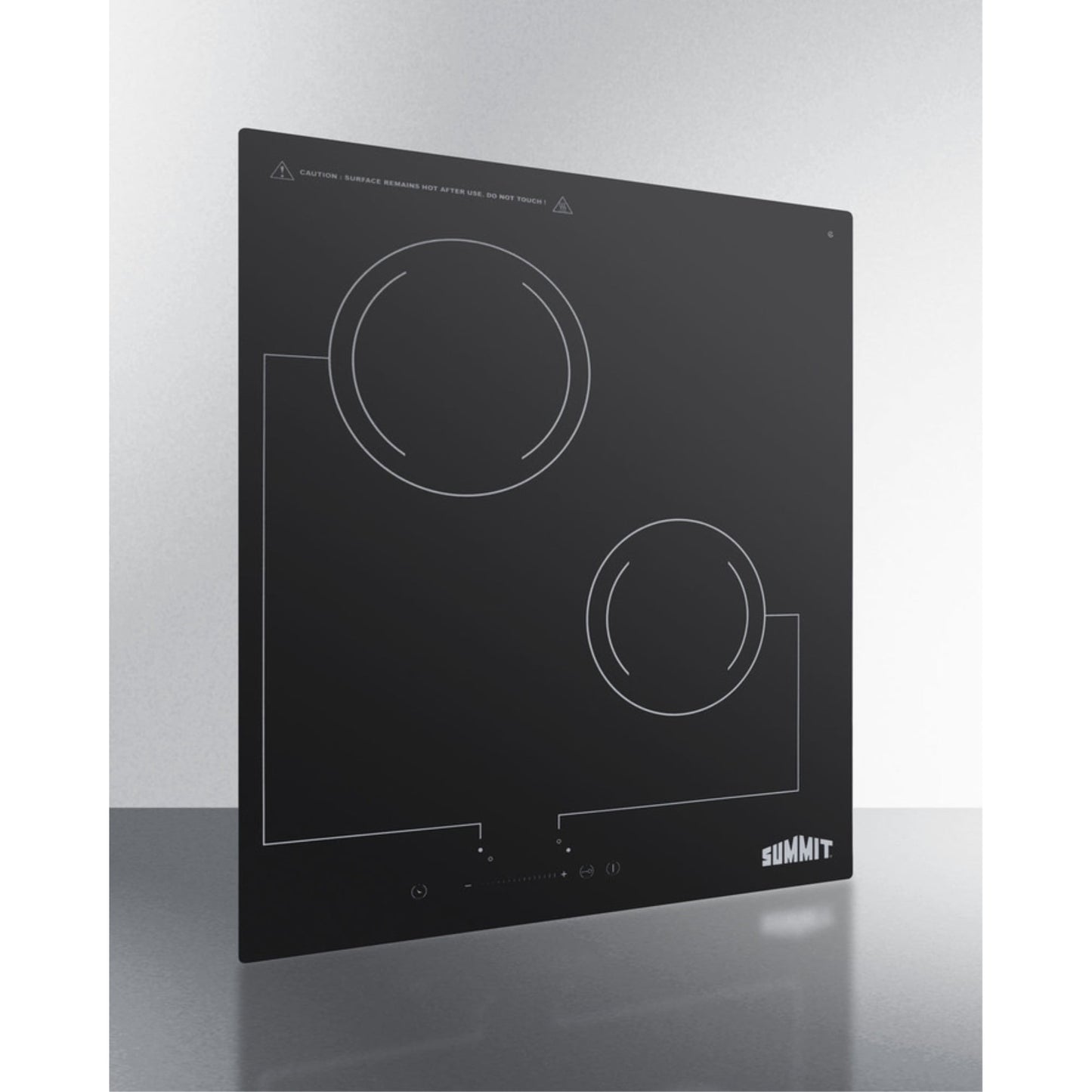 18in Wide 220V 2-Burner Radiant Cooktop